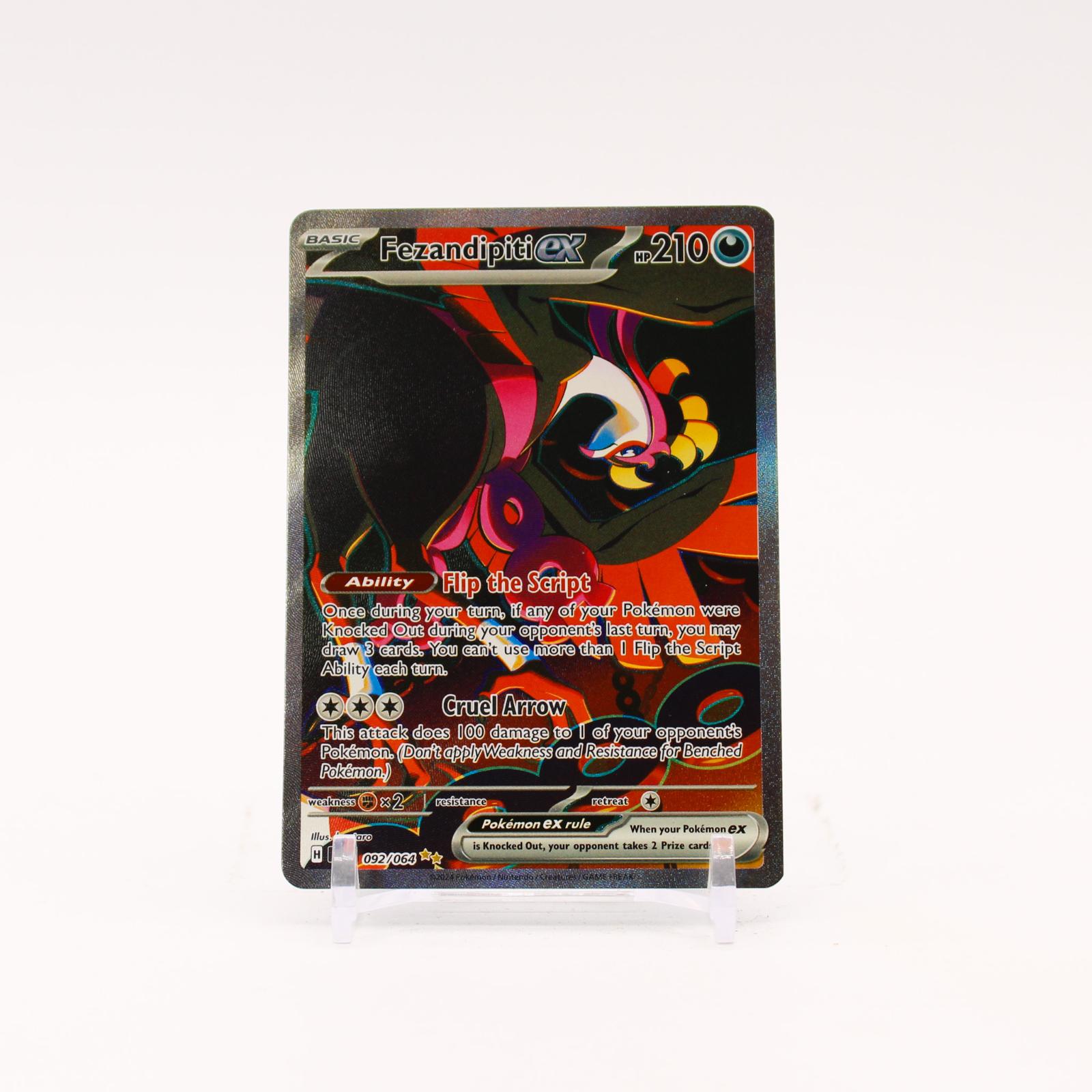 Fezandipiti ex - 092/064 Shrouded Fable Holo Special Illustration Pokemon - NM