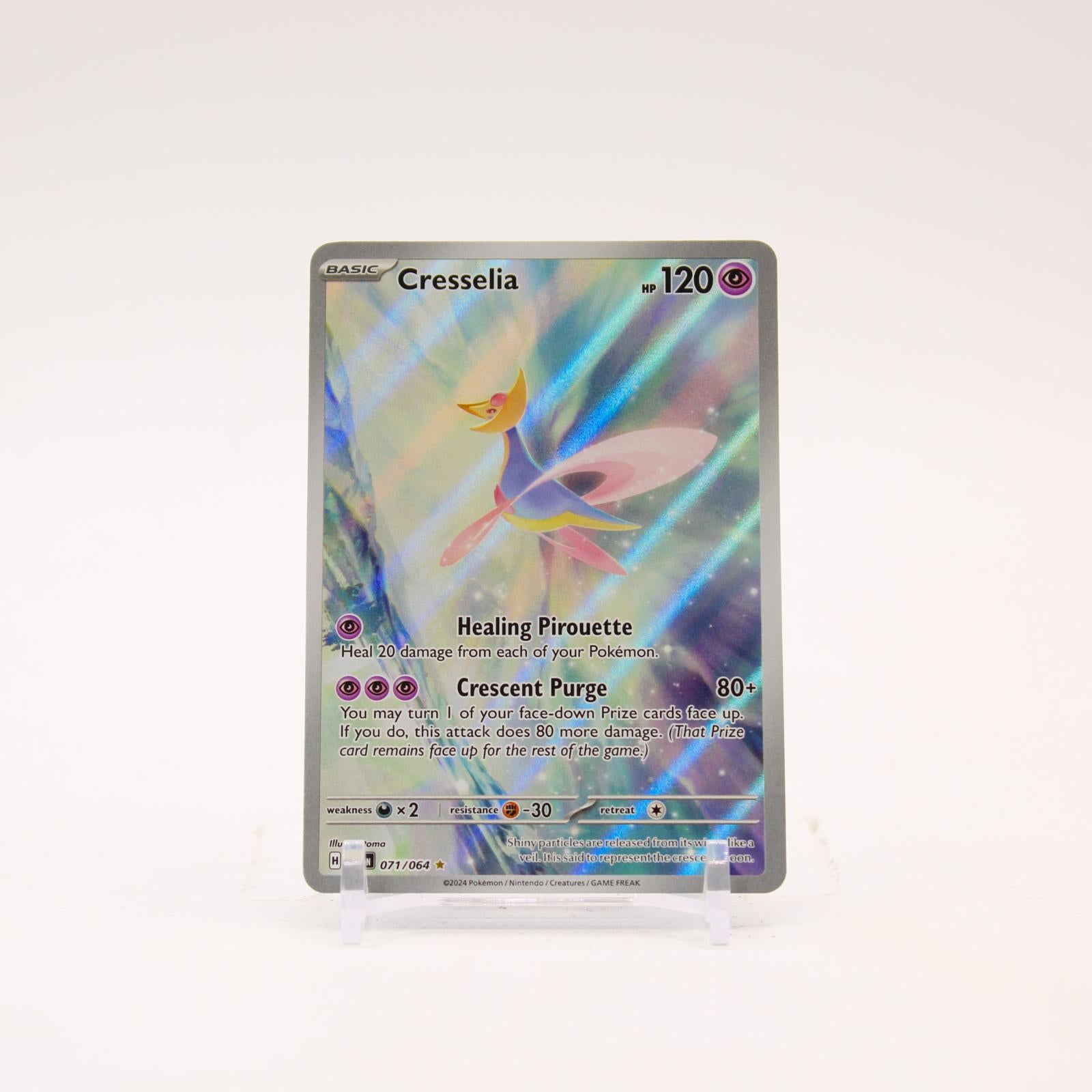 Cresselia - 071/064 Shrouded Fable Holo Illustration Rare Pokemon - NM
