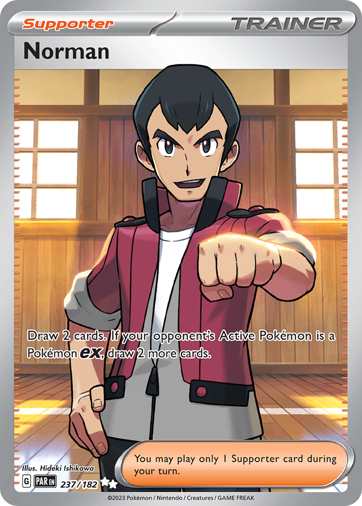 Norman - 237/182 Paradox Rift Ultra Rare Holo Pokemon - NM
