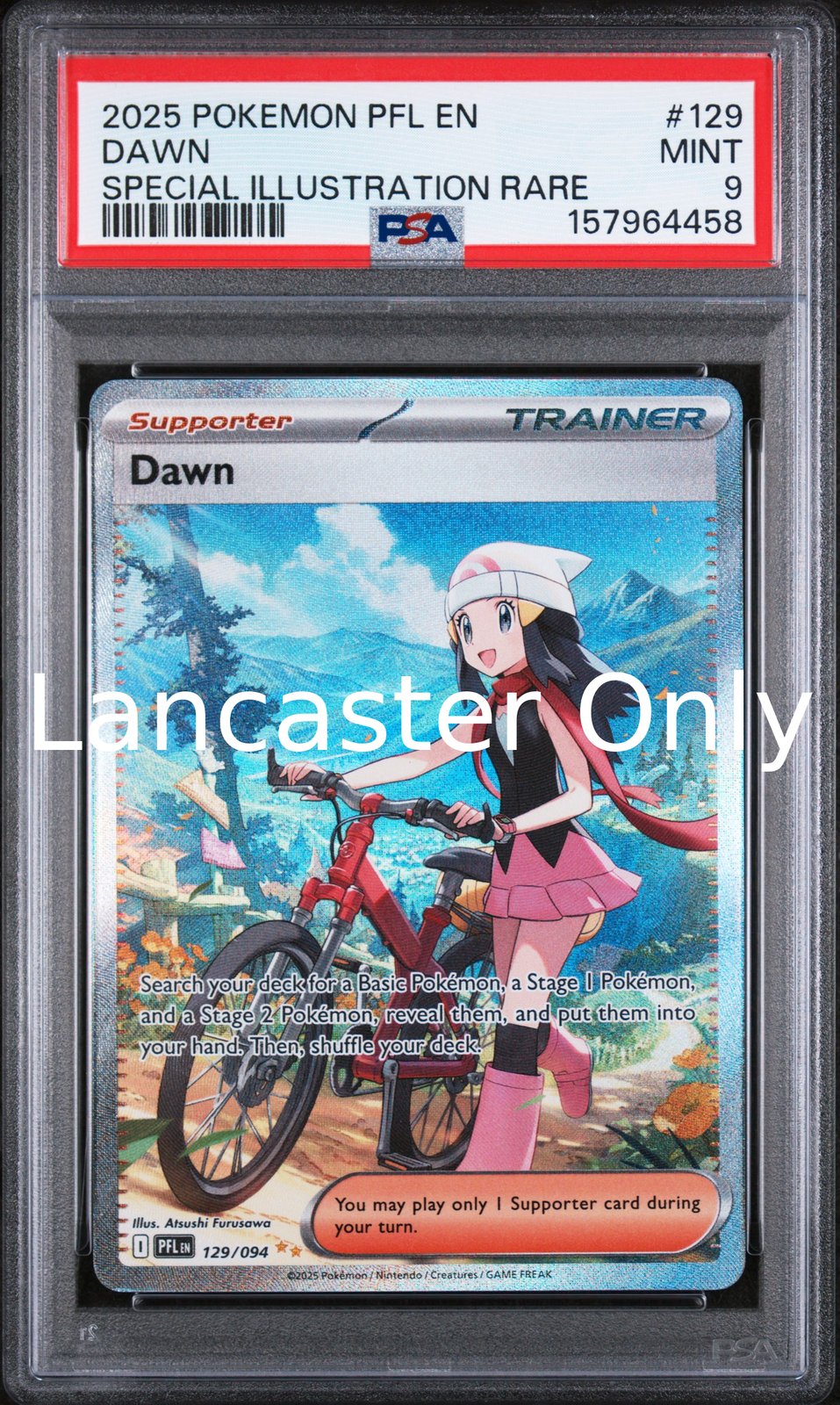 Dawn - 129/094 PSA 9 Pfl En-Phantasmal Flames Special Illustration Rare Pokemon