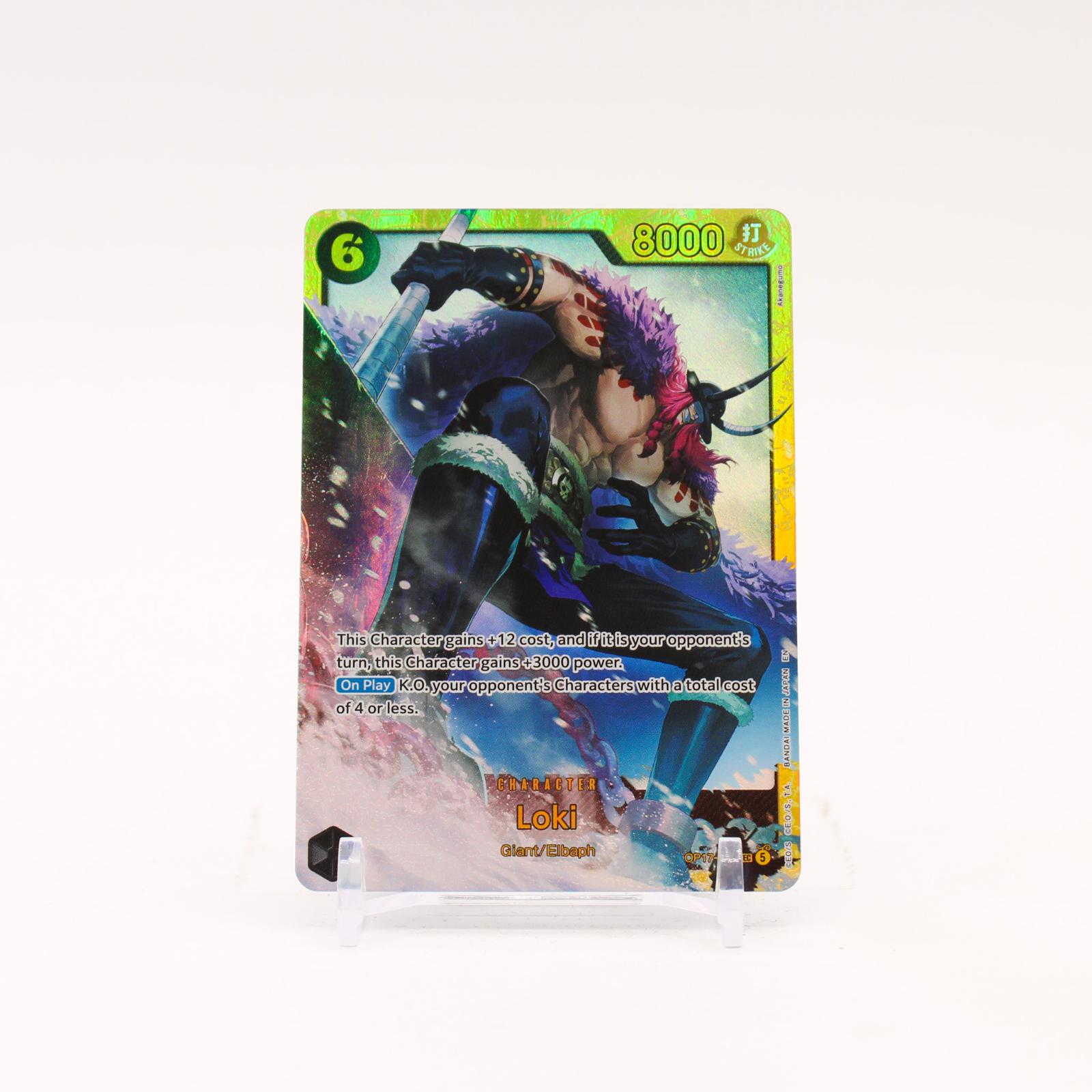 Loki - OP17-119 The World's Strongest Warriors Foil SEC One Piece - NM/MINT