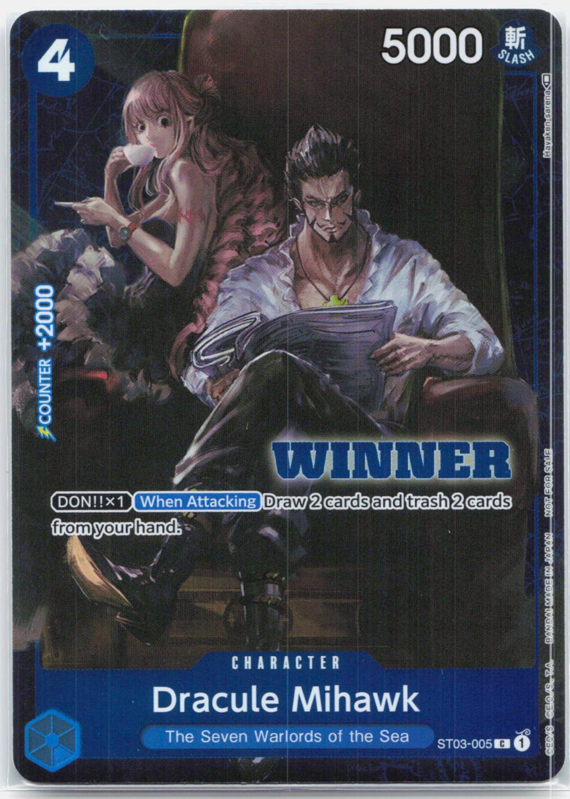 Dracule Mihawk - ST03-005 Winner Pack Vol. 4 Promo C One Piece - NM