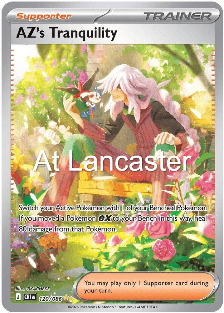 AZ's Tranquility - 120/086 Chaos Rising Special Illustration Rare Pokemon - NM (Lanc)