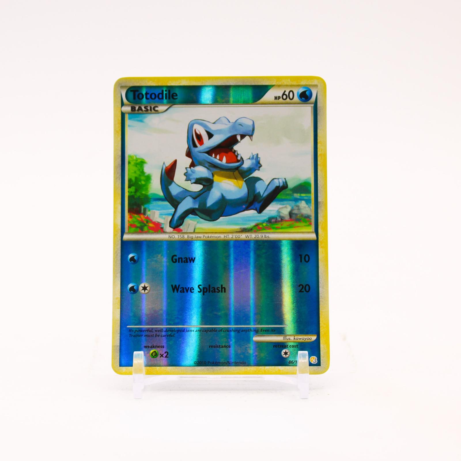 Totodile - 86/123 HeartGold & SoulSilver Reverse Holo Common Pokemon - LP