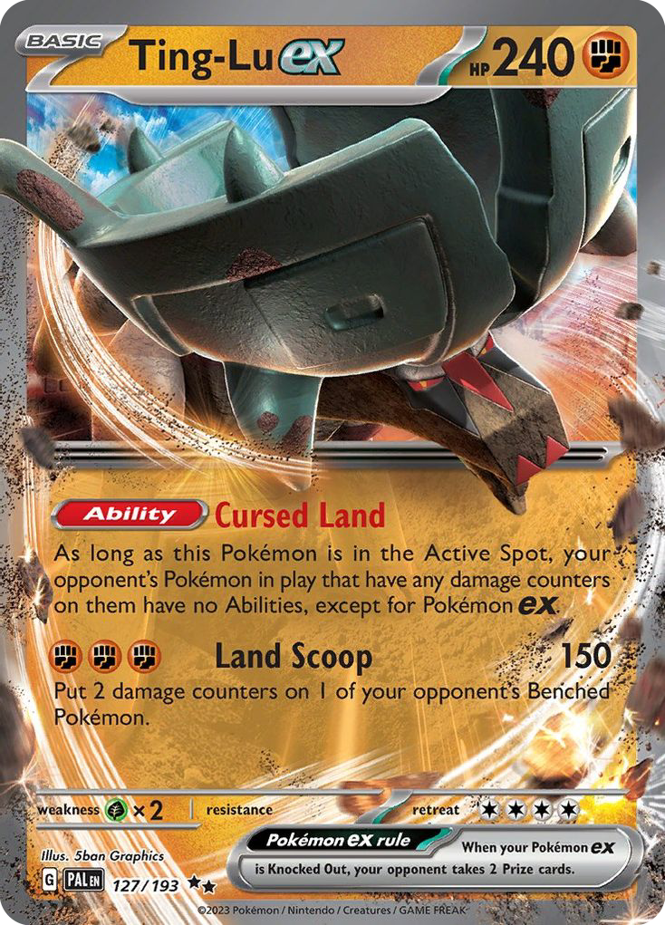 Ting-Lu ex - 127/193 Paldea Evolved Double Rare Holo Pokemon - NM