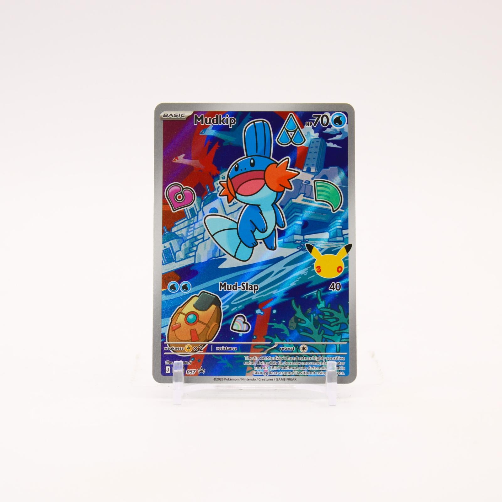 Mudkip - MEP057 First Partner Collection Illustration Promo Pokemon - NM/MINT