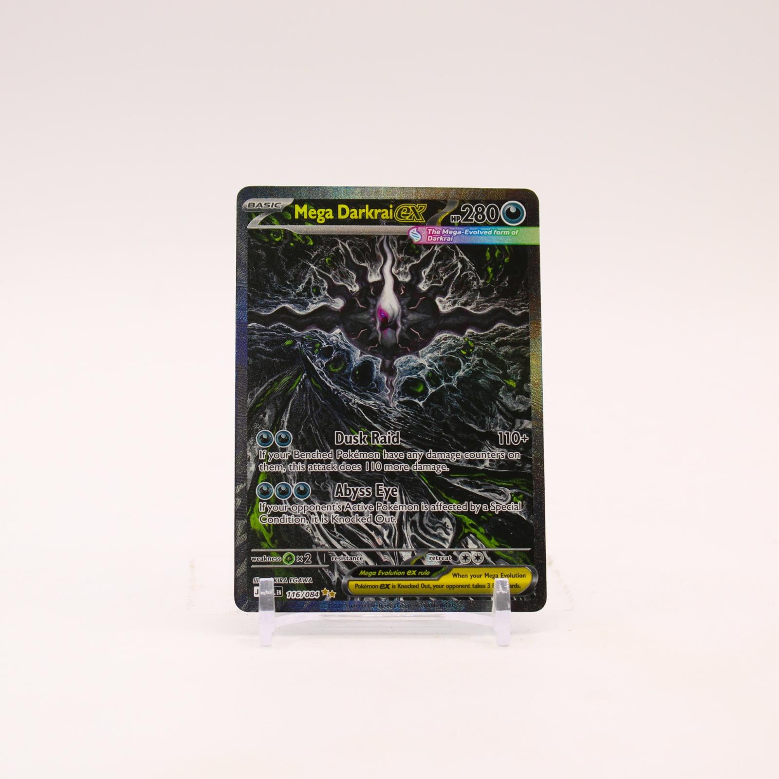 Mega Darkrai ex - 116/084 Pitch Black Holo Special Illustration Pokemon - NM/LP