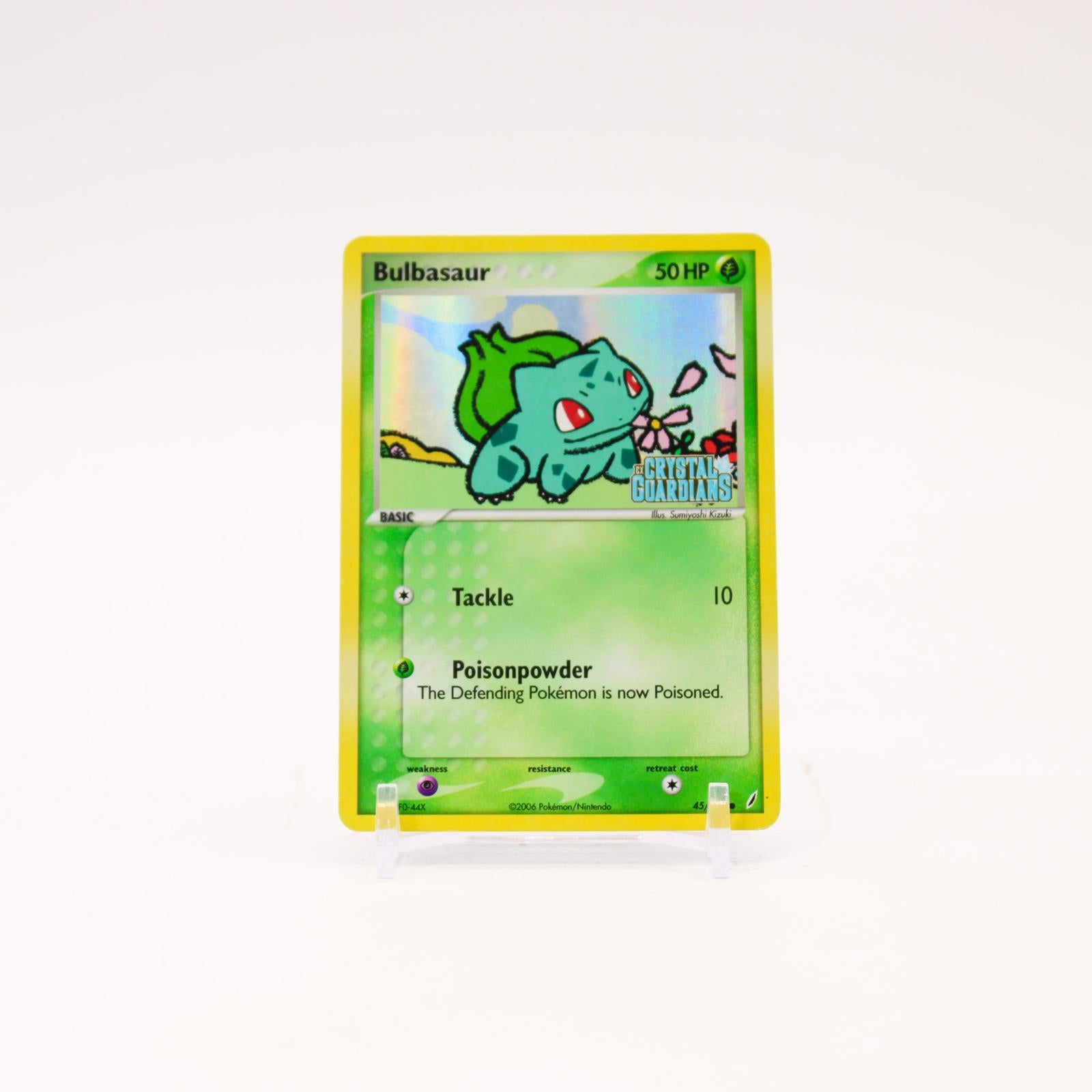 Bulbasaur - 45/100 Crystal Guardians Reverse Holo Common Pokemon - HP
