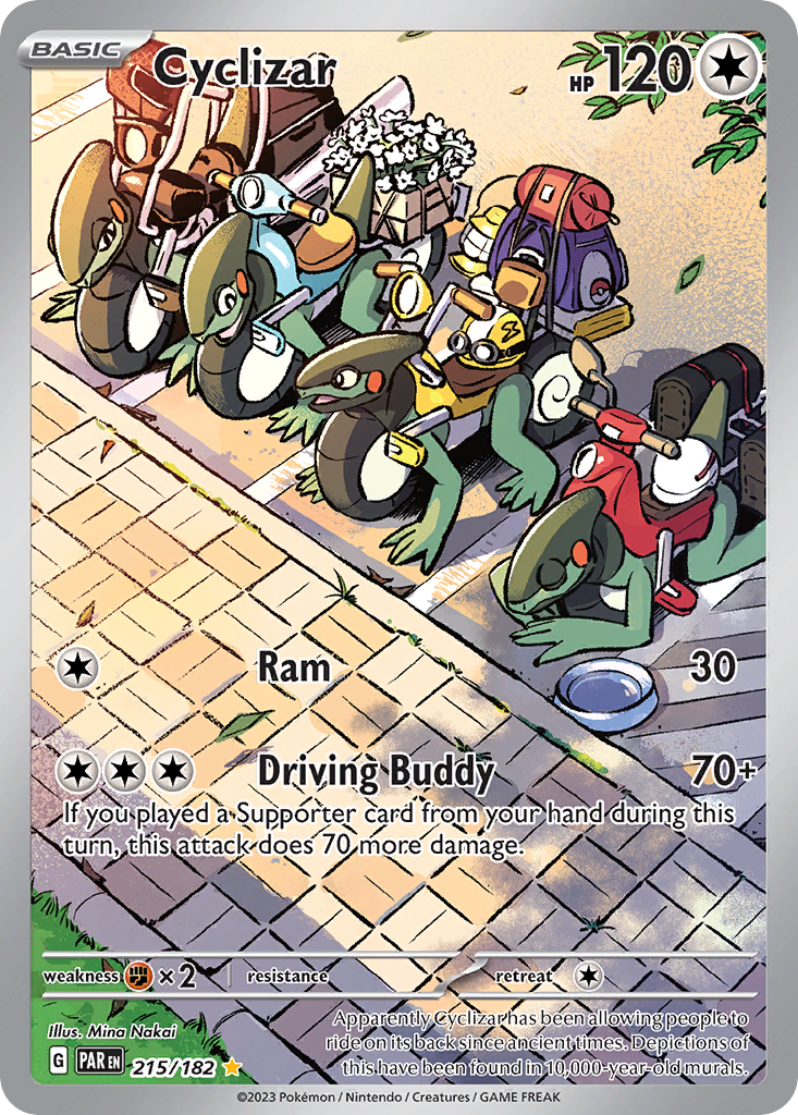 Cyclizar - 215/182 Paradox Rift Illustration Rare Holo Pokemon - NM