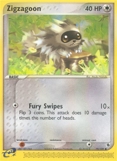 Zigzagoon - 79/109 Ruby & Sapphire Common Pokemon - NM