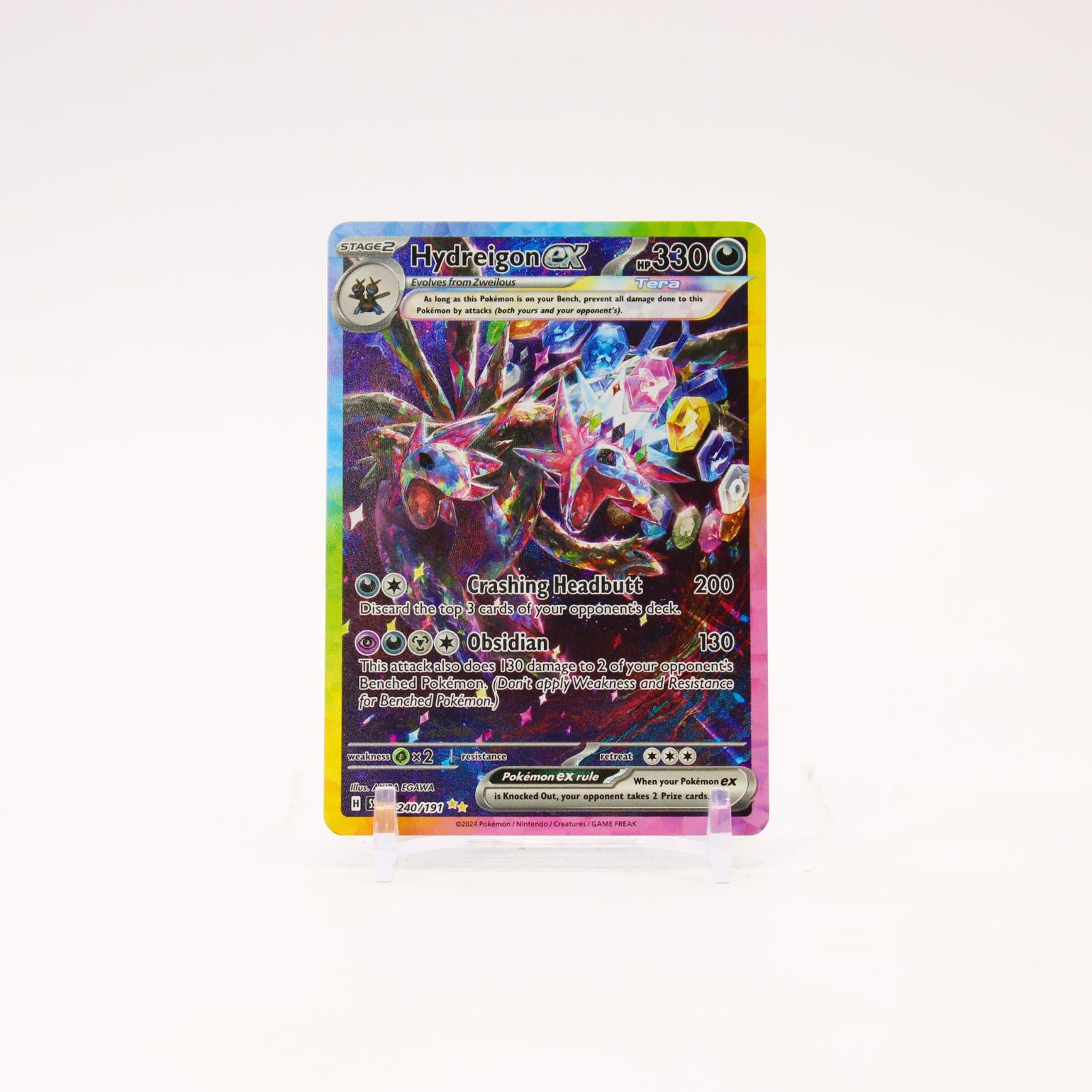 Hydreigon ex - 240/191 Surging Sparks Holo Special Illustration Pokemon - NM