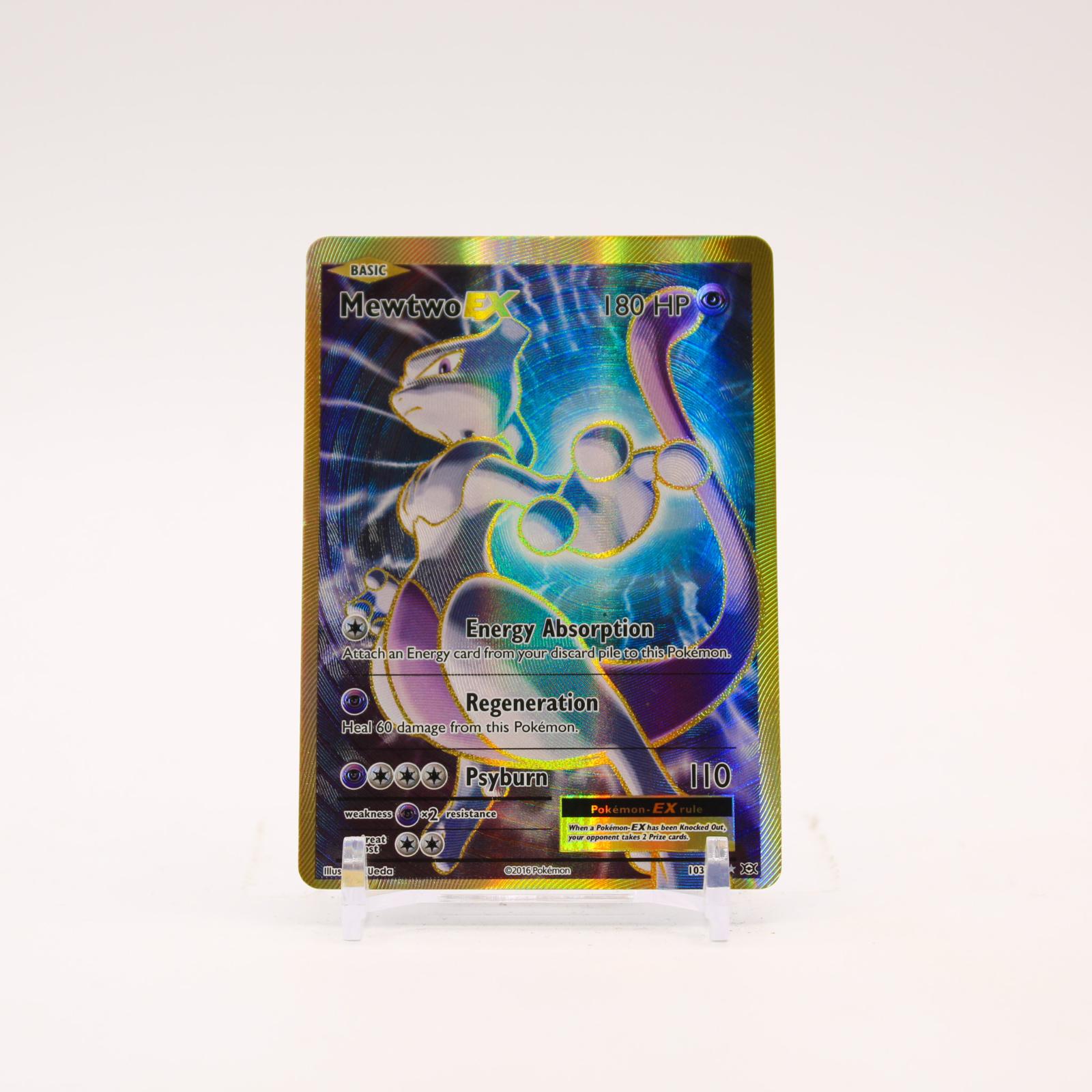 Mewtwo EX - 103/108 Evolutions Holo Full Art Pokemon - NM/LP