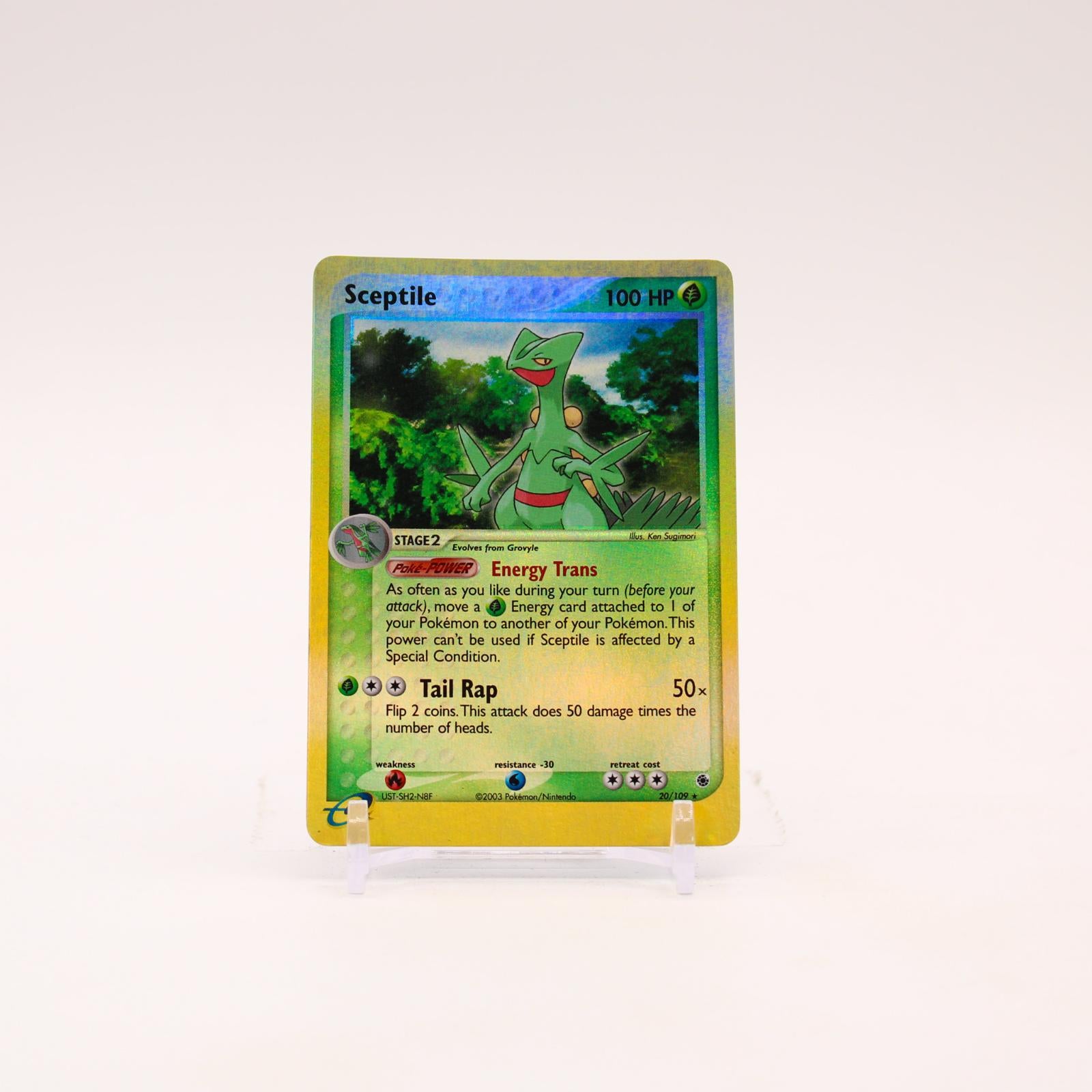 Sceptile - 20/109 Ruby & Sapphire Reverse Holo Rare Pokemon - LP/MP