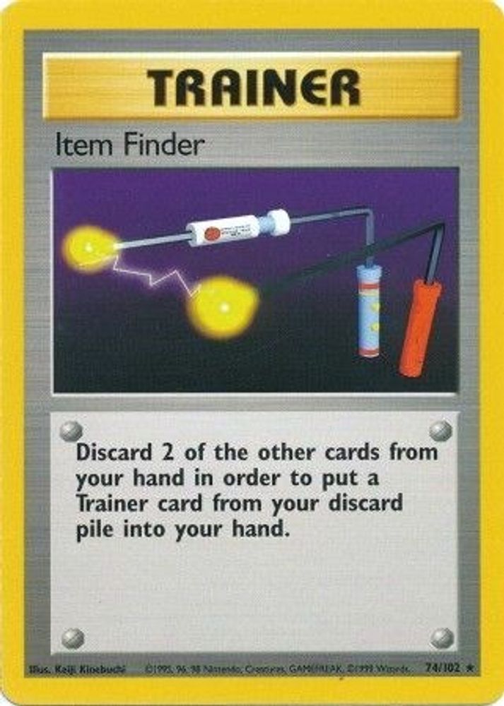 Item Finder - 74/102 Base Set Unlimited Rare Pokemon - NM
