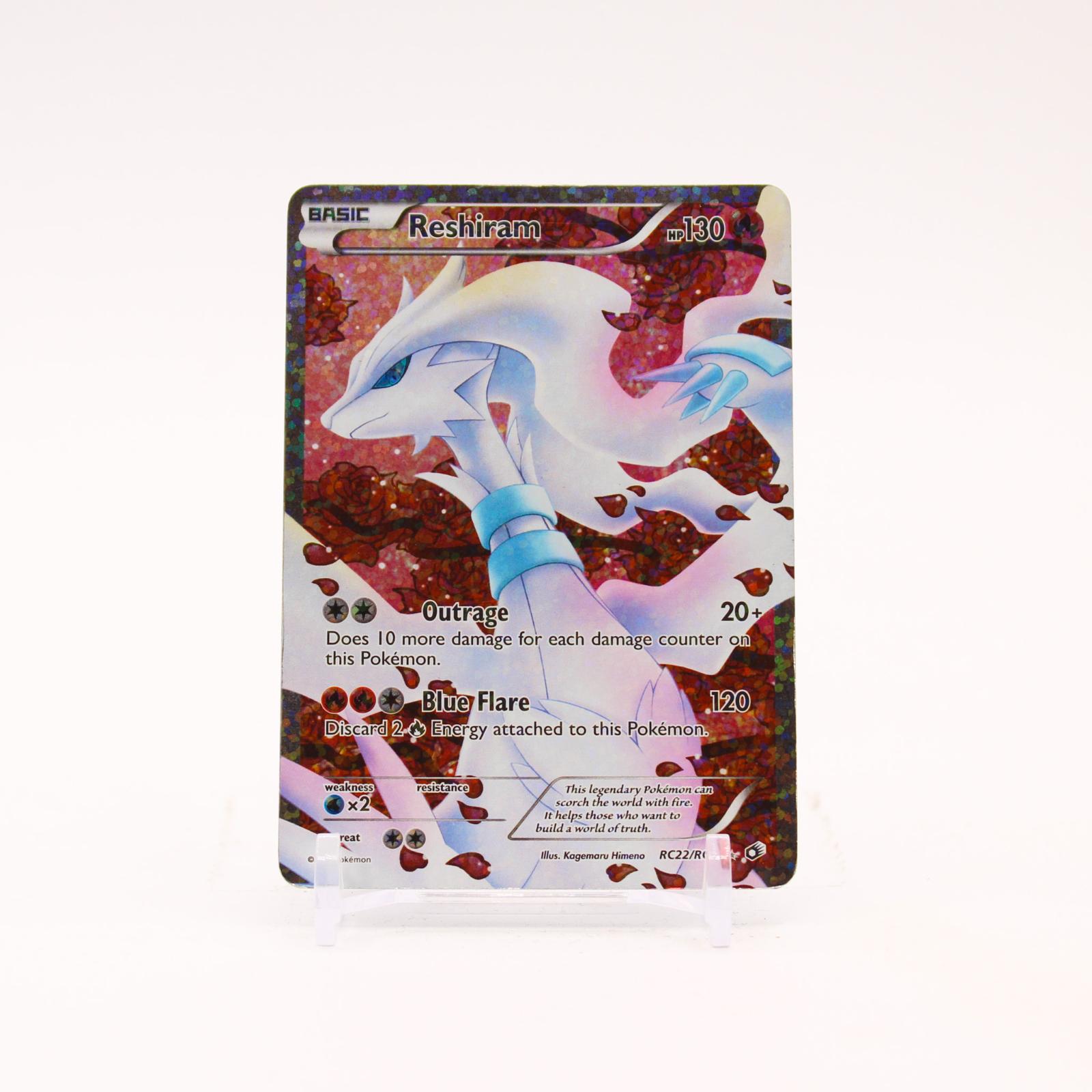 Reshiram - RC22/RC25 Legendary Treasures Radiant Collection Holo Pokemon - MP/HP