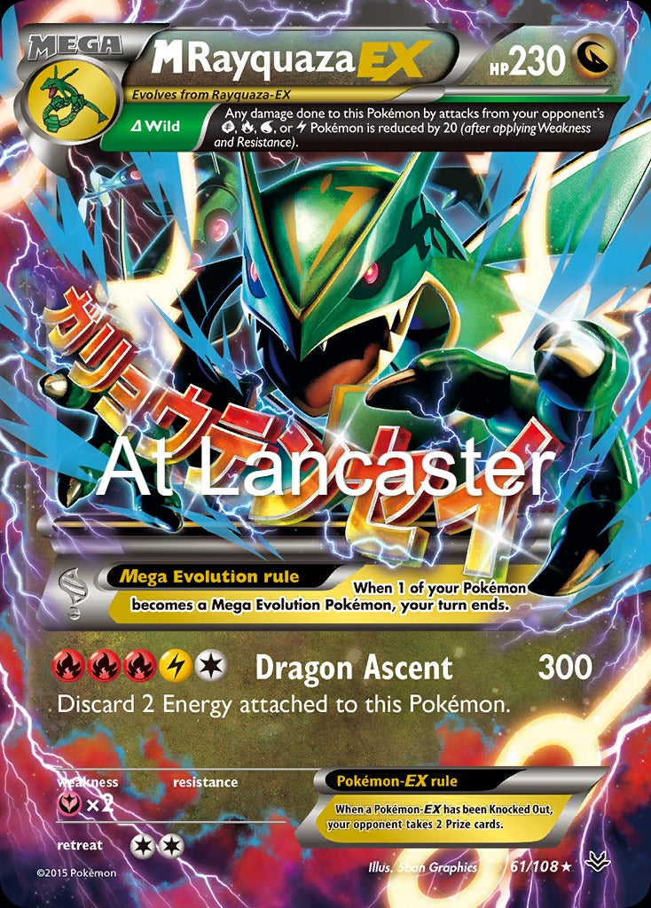 M Rayquaza EX - 61/108 Roaring Skies Ultra Rare Pokemon - HP (Lanc)