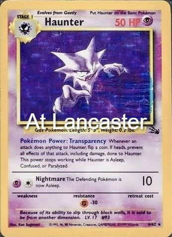 Haunter - 6/62 Fossil Rare Pokemon - LP (Lanc)