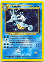 Load image into Gallery viewer, Kingdra - 8/111 Neo Genesis Unlimited Holo Rare SWIRL Pokemon - NM/LP
