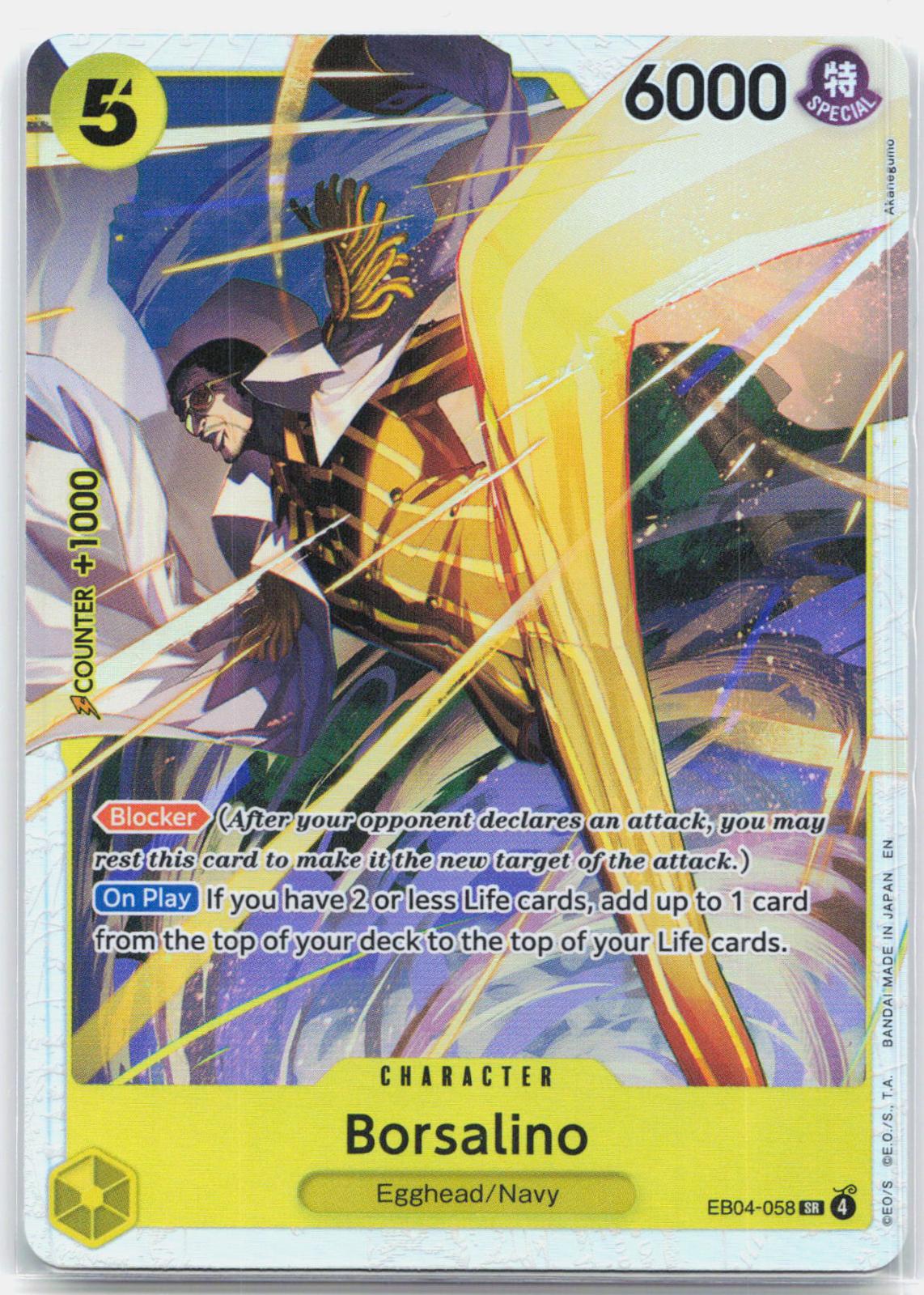 Borsalino - EB04-058 Adventure on Kami's Island SR One Piece - NM/MINT