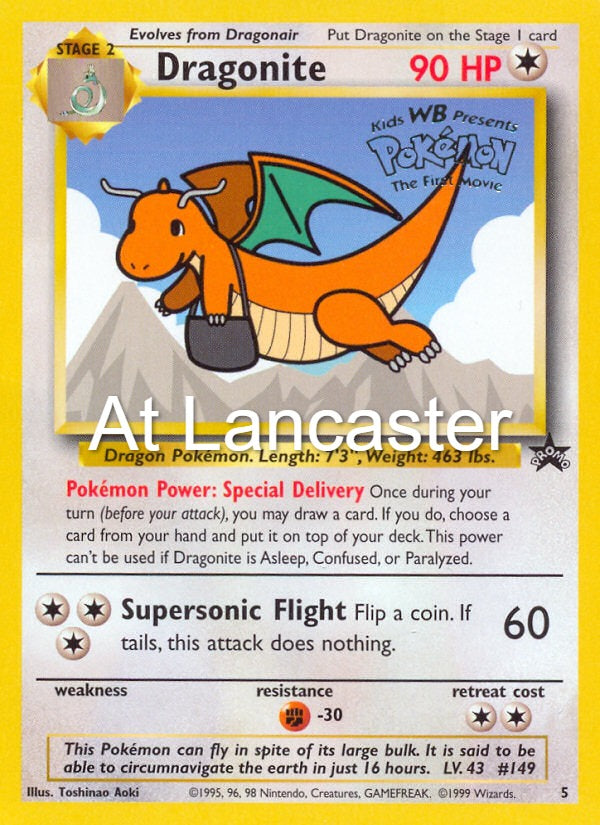 Dragonite - 5 Wizards Black Star Promos Promo Pokemon - HP (Lanc)