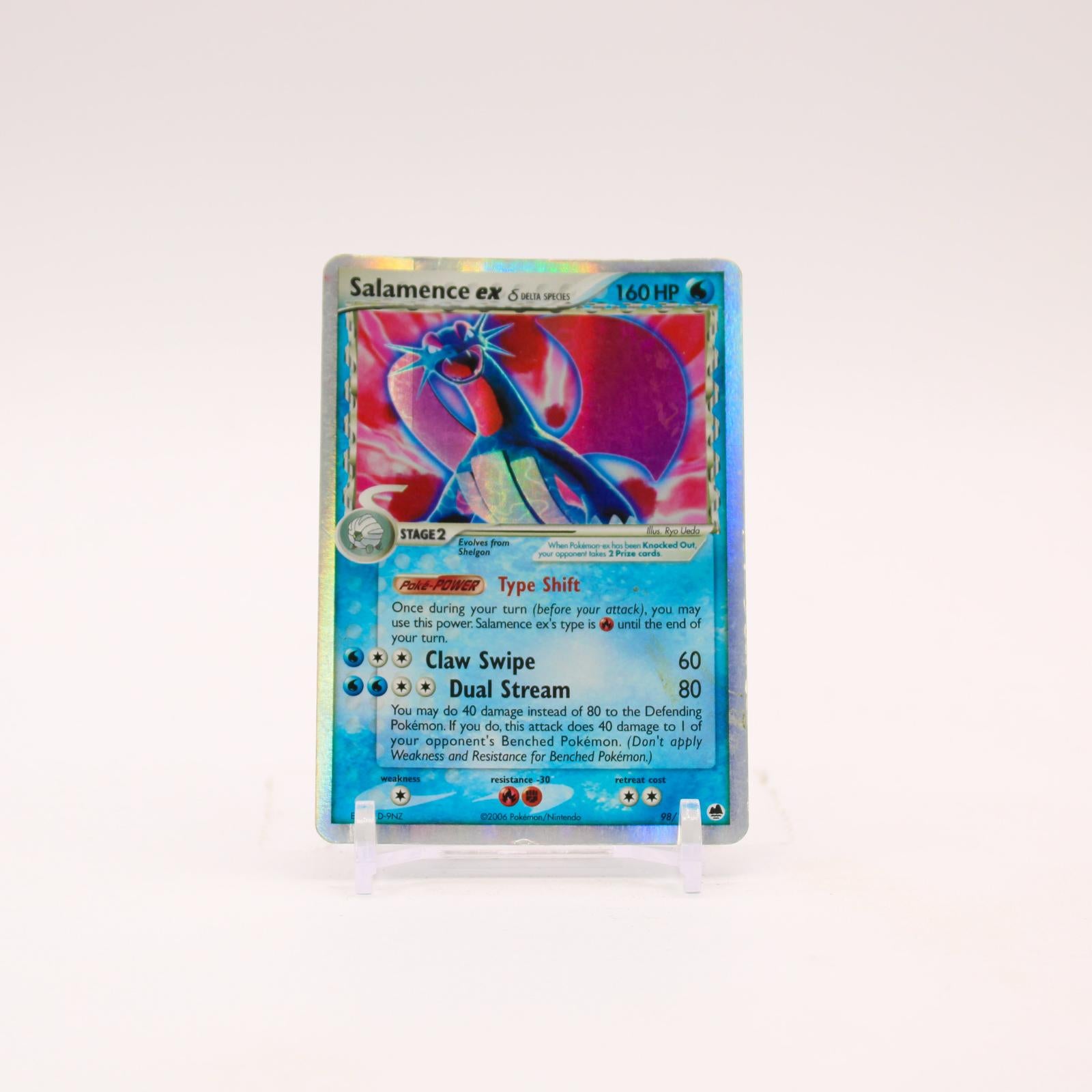 Salamence ex - 98/101 Dragon Frontiers Holo Ultra Rare Pokemon - MP/HP