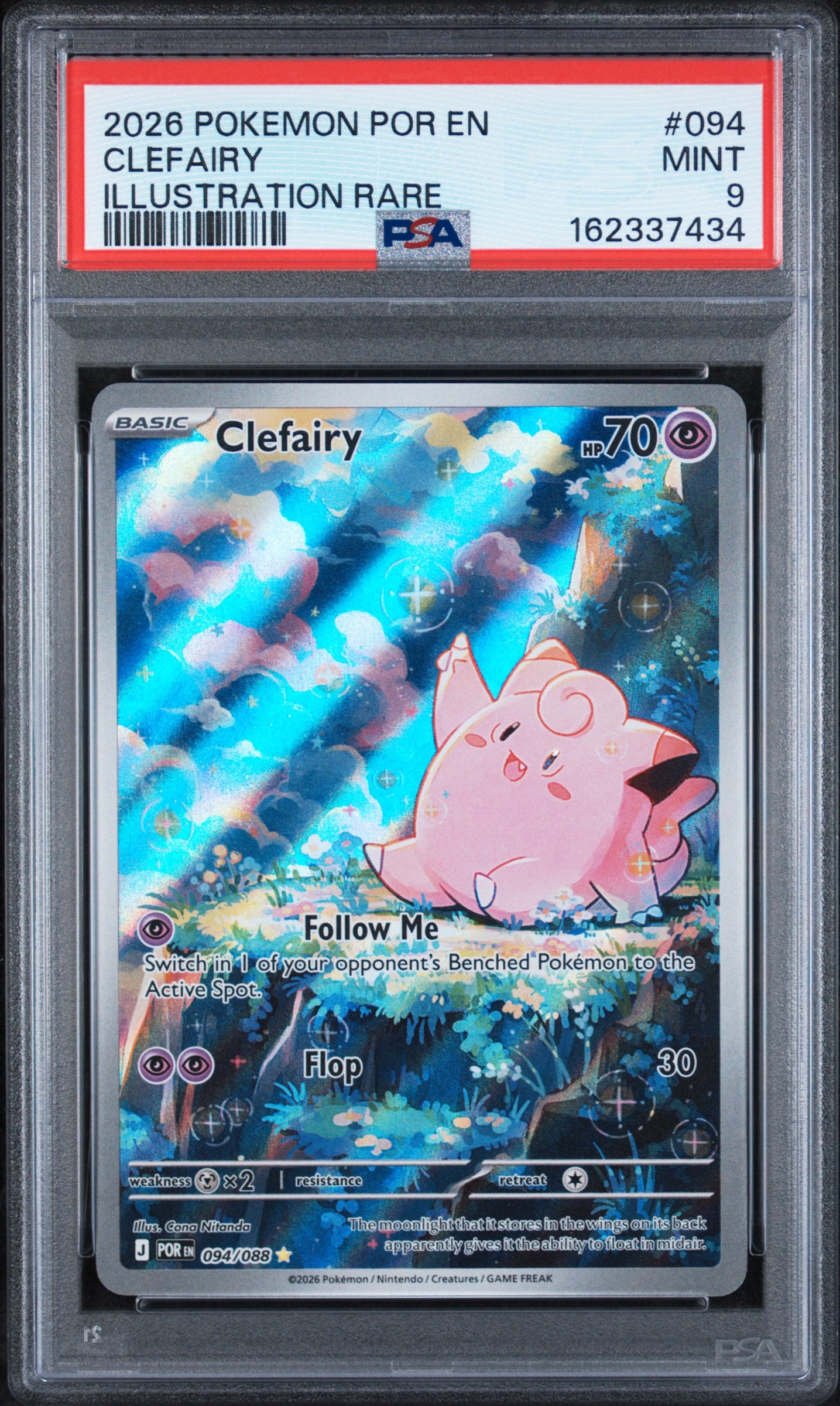 Clefairy - 094/088 PSA 9 Perfect Order Illustration Rare Pokemon - MINT