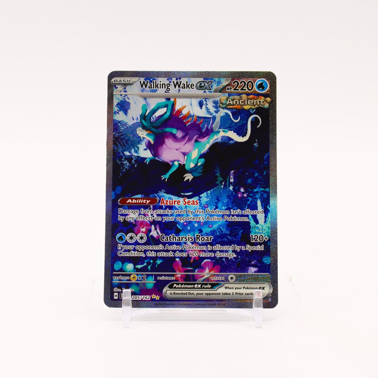 Walking Wake ex - 205/162 Temporal Forces Special Illustration Pokemon - LP/MP
