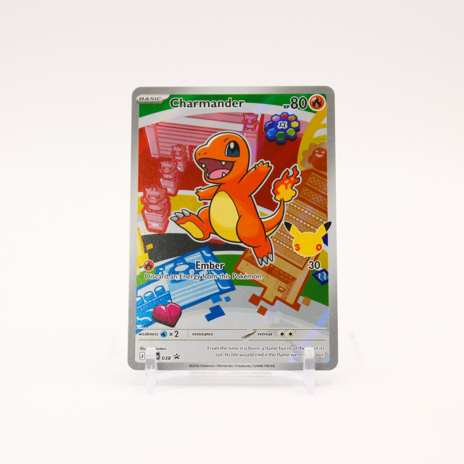 Charmander - MEP038 Mega Evolution First Partner Holo Promo Pokemon - NM/MINT