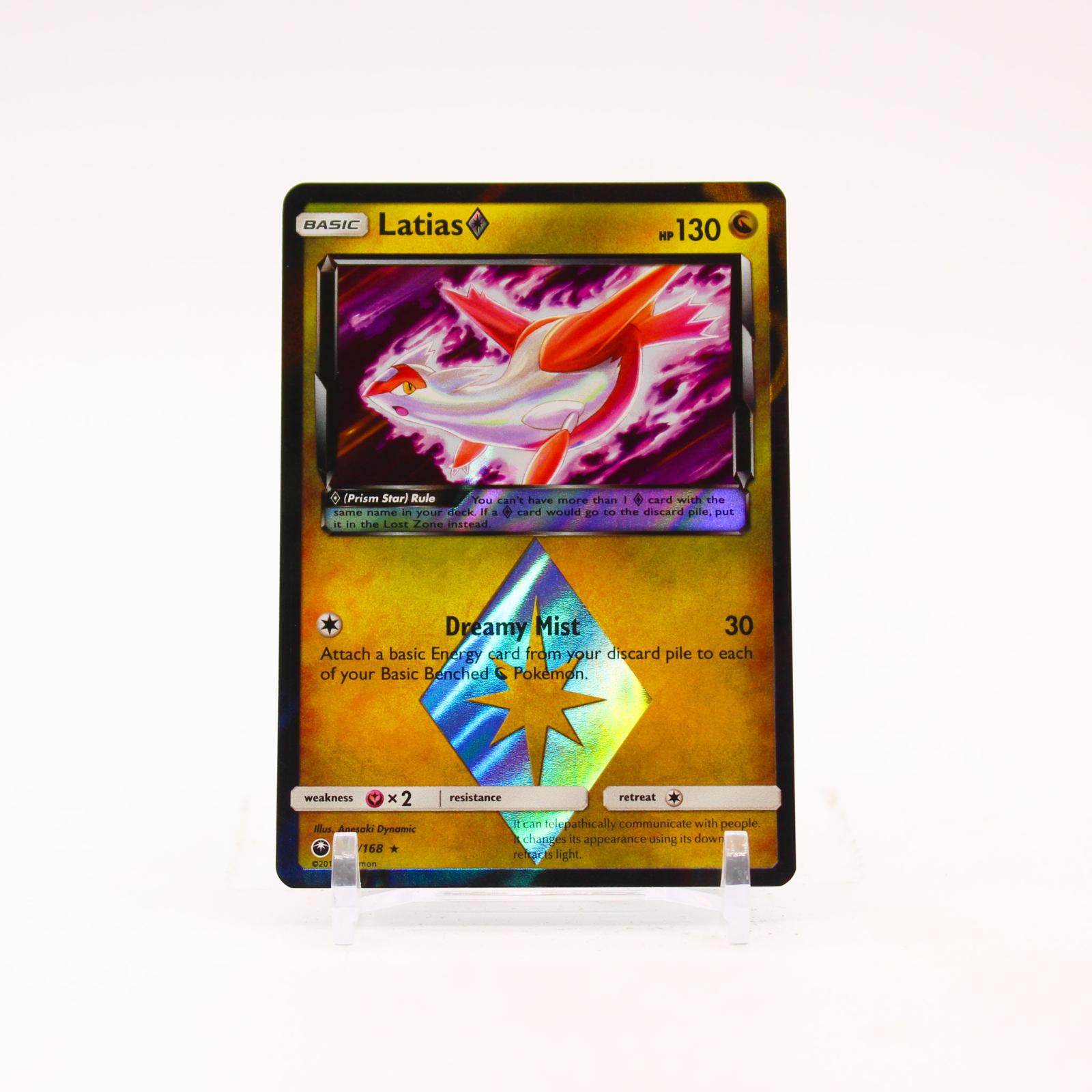 Latias - 107/168 Celestial Storm Holo Prism Star Rare Pokemon - NM/LP