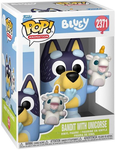 Funko Pop - Bluey Vinyl Figure - Bandit With Unicorse 2371