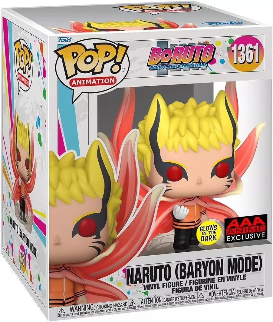Funko Pop - Boruto Vinyl Figure - Naruto Baryon Mode Glow 1361 AAA