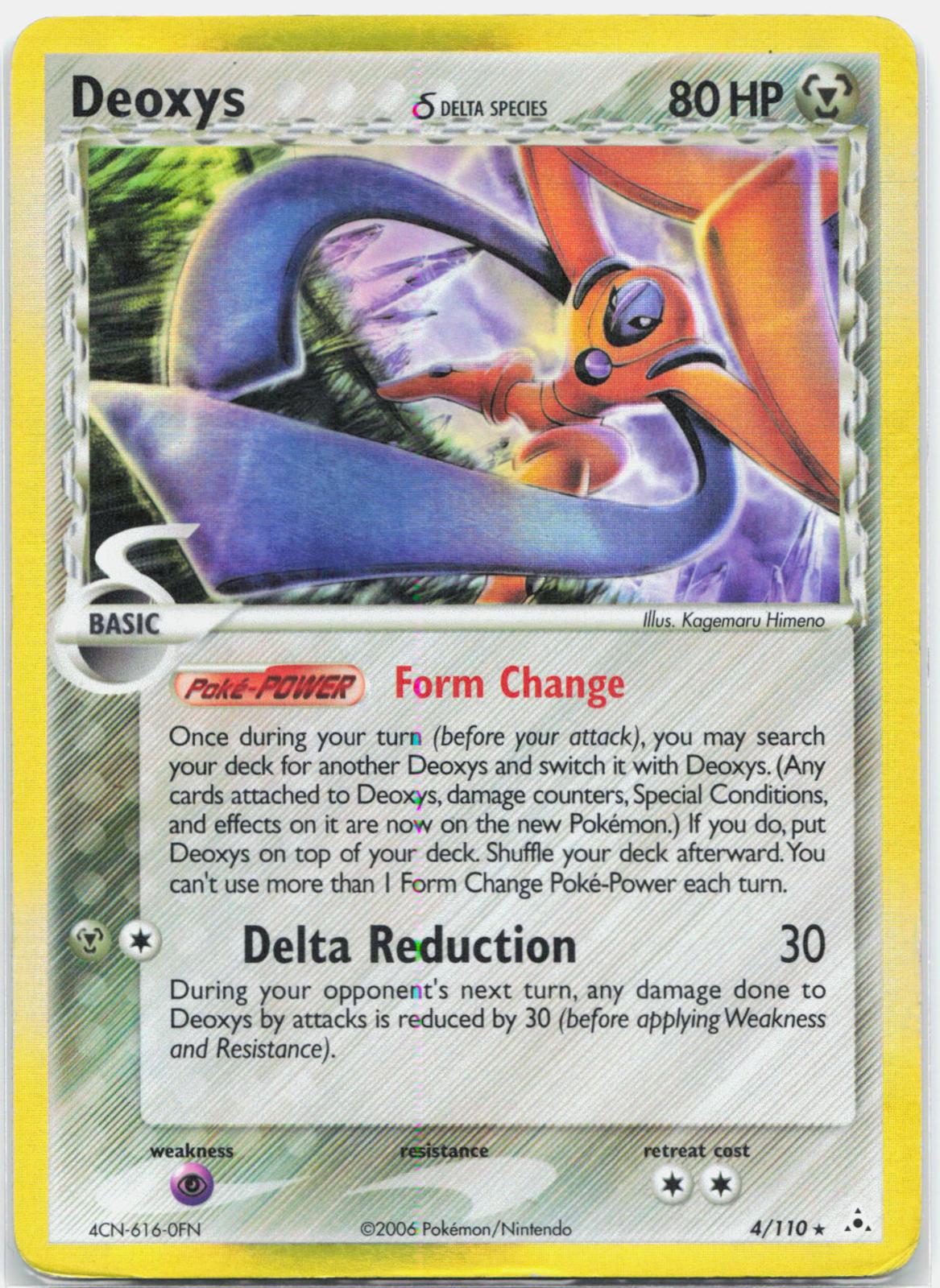 Deoxys - 4/110 Holon Phantoms Holo Rare Pokemon - MP
