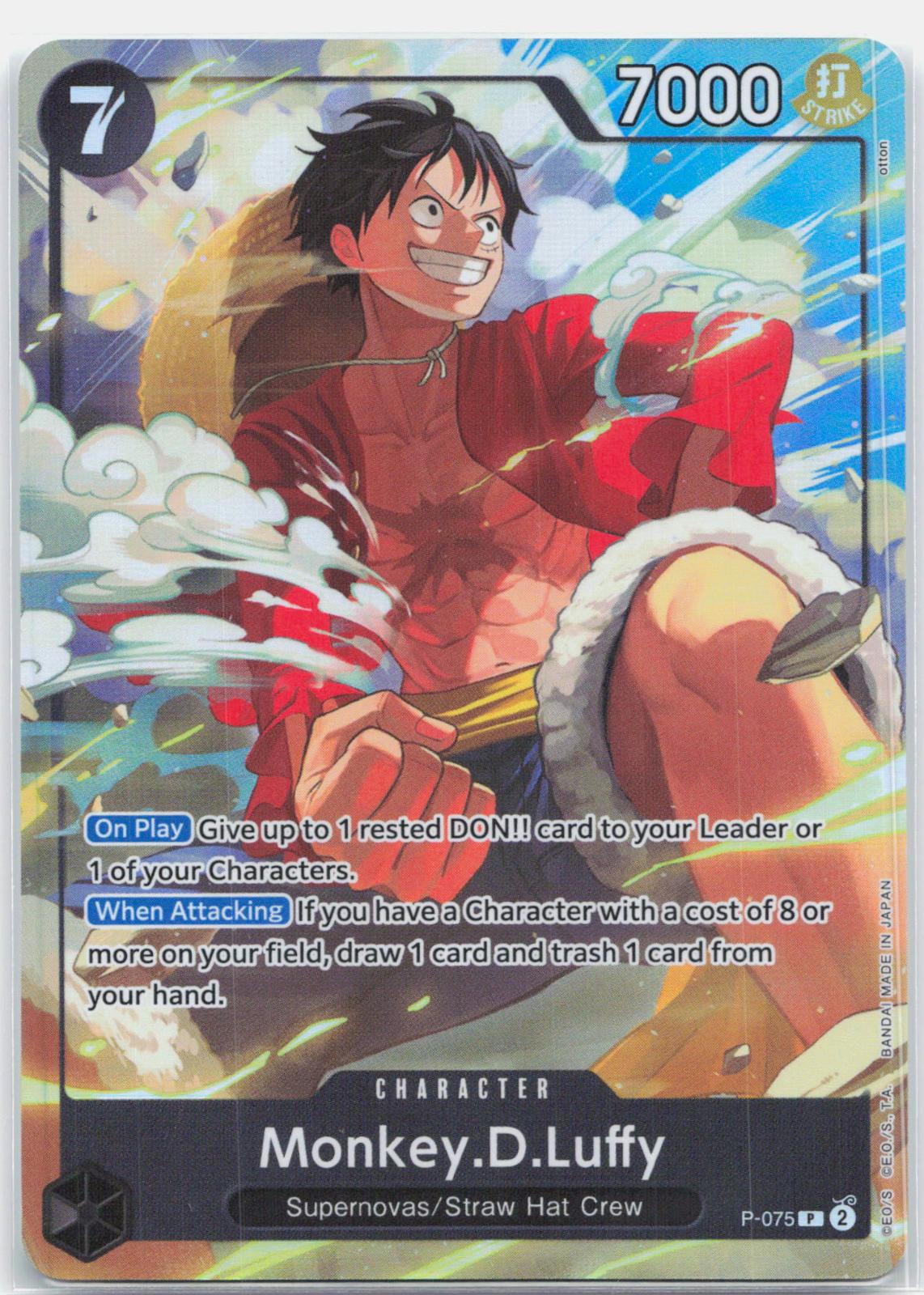 Monkey.D.Luffy - P-075 Premium Card Collection Best Selection Vol. 3 Promo One Piece - LP