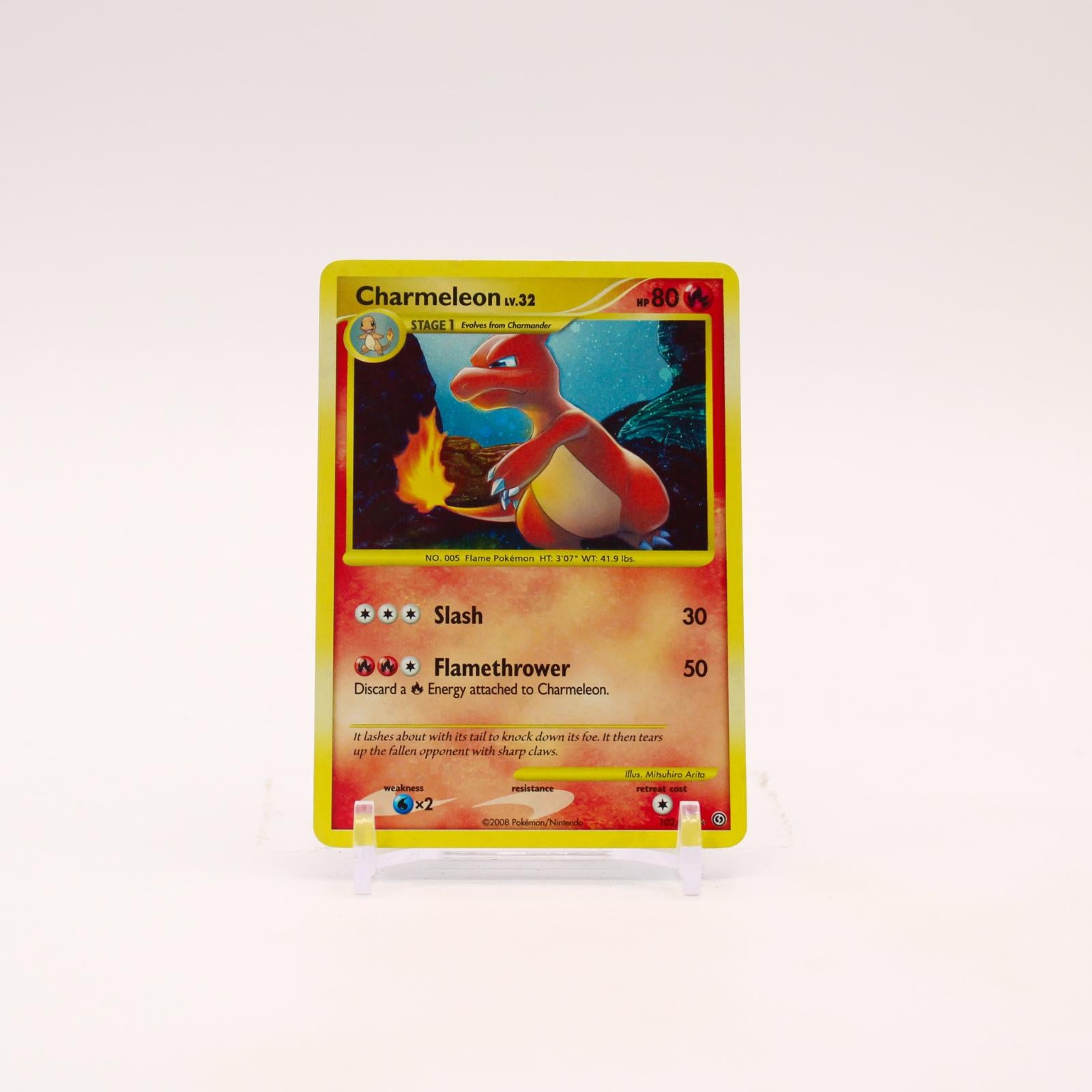Charmeleon - 102/100 Stormfront Holo Secret Rare Pokemon - LP/MP