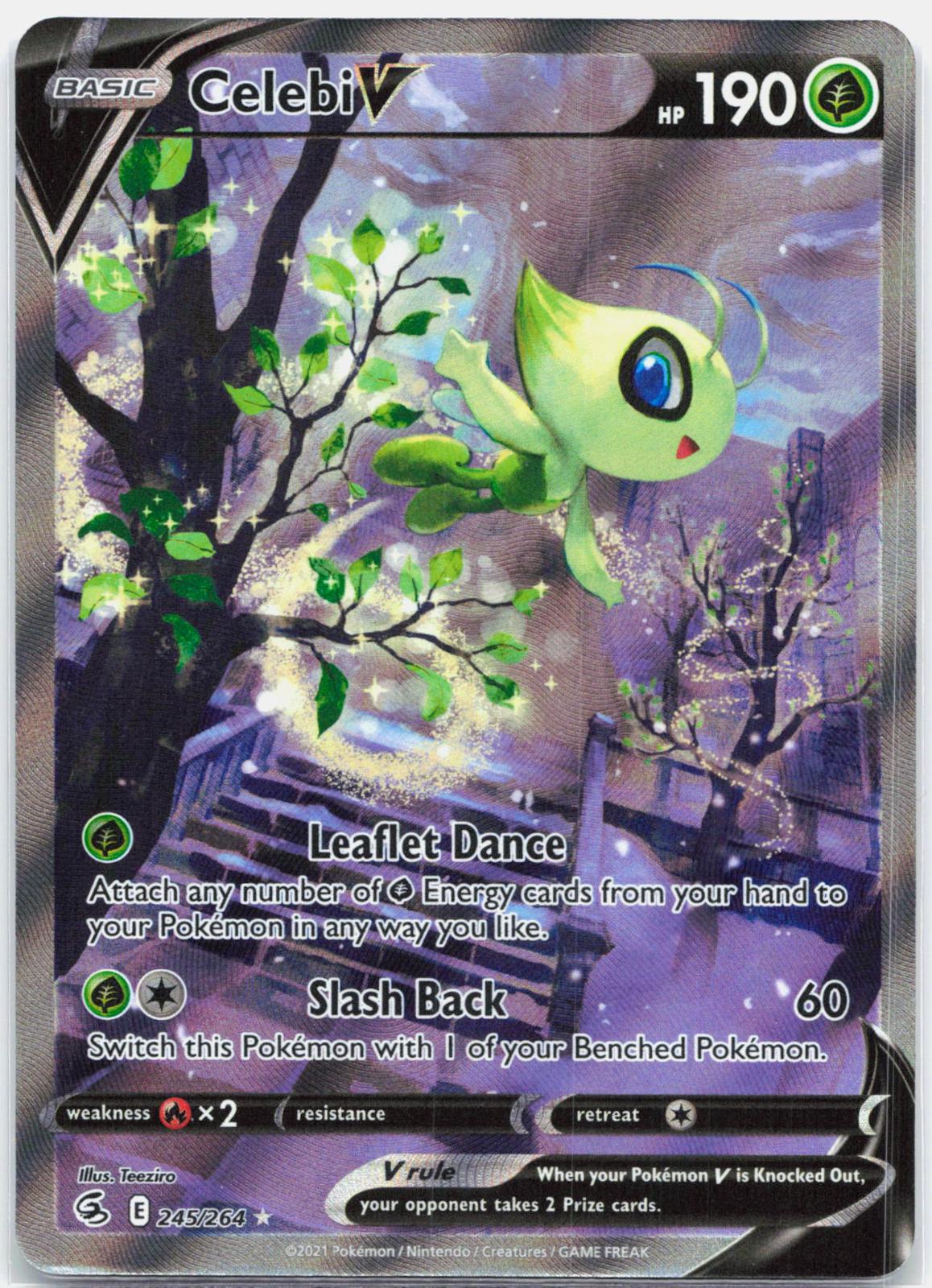 Celebi V - 245/264 Fusion Strike Alternate Art Pokemon - NM
