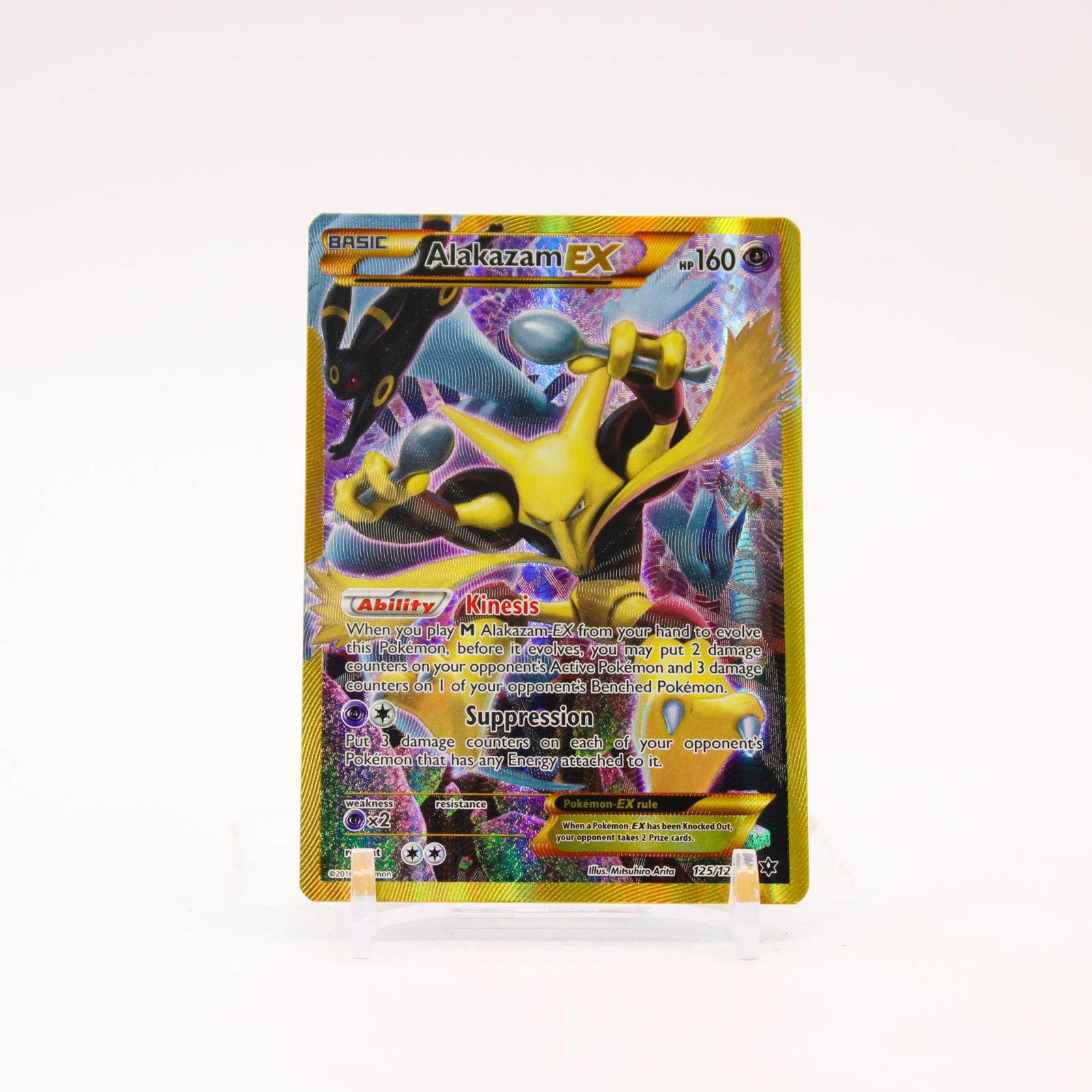Alakazam EX - 125/124 Fates Collide Holo Secret Rare Pokemon - NM/LP