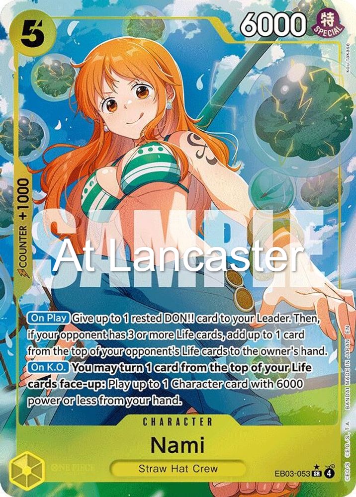 Nami (053) (Alternate Art) - EB03-053 Extra Booster: One Piece Heroines Edition Super Rare One Piece - NM (Lanc)