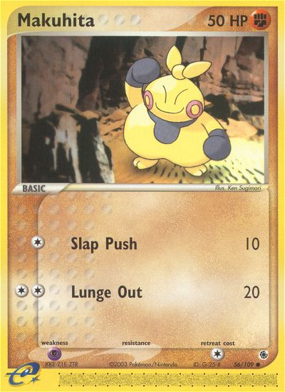 Makuhita - 56/109 Ruby & Sapphire Common Pokemon - NM