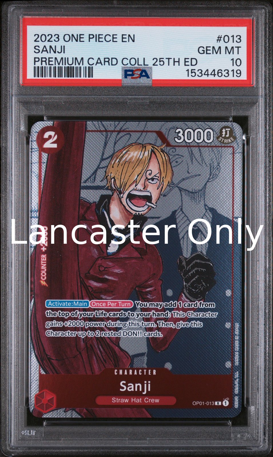 Sanji - 013 PSA 10 One Piece - (Lanc)
