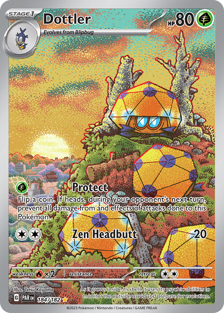 Dottler - 184/182 Paradox Rift Illustration Rare Holo Pokemon - NM