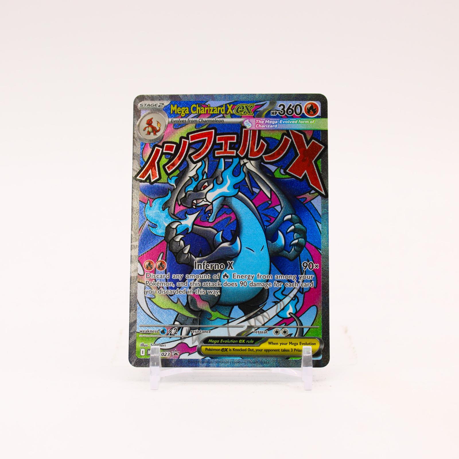 Mega Charizard X ex - MEP023 Mega Evolution Holo Promo Pokemon - NM/MINT
