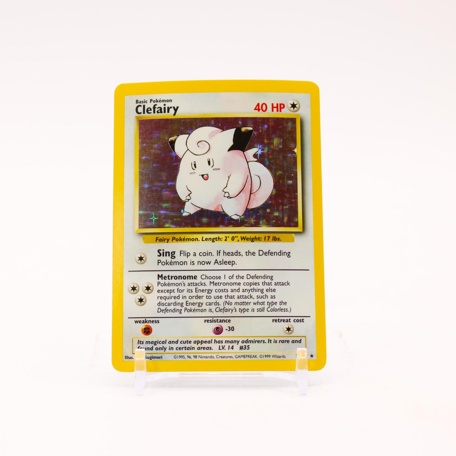 Clefairy - 5/102 Base Set Unlimited Holo Rare Pokemon - NM/LP