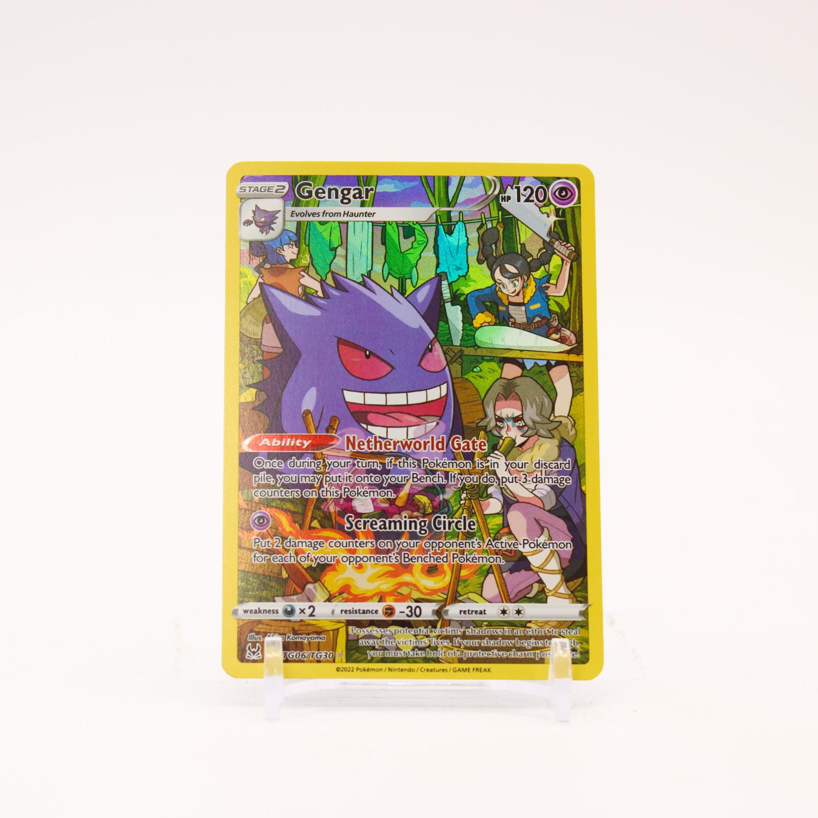 Gengar - TG06/TG30 Lost Origin Trainer Gallery Holo Pokemon - NM/LP
