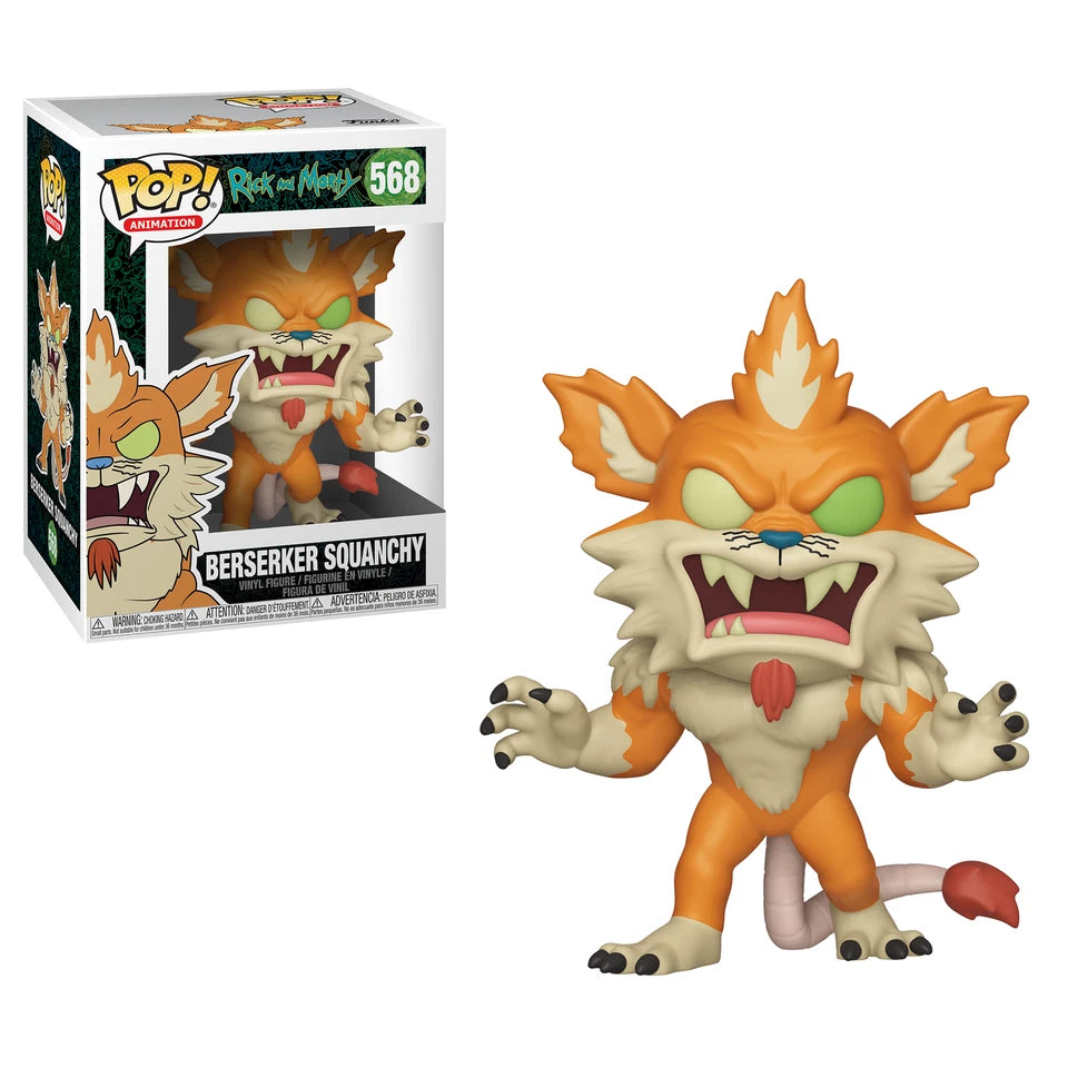 Funko Pop - Rick & Morty Vinyl Figure - Berserker Squanchy 568