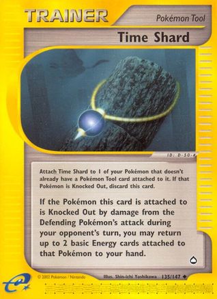 Time Shard - 135/147 Aquapolis Uncommon Pokemon - NM