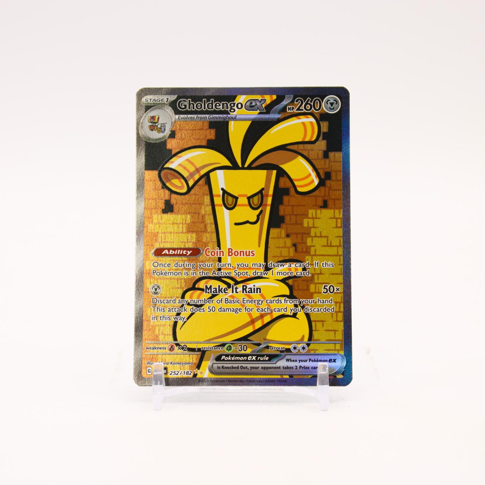 Gholdengo ex - 252/182 Paradox Rift Holo Special Illustration Pokemon - NM