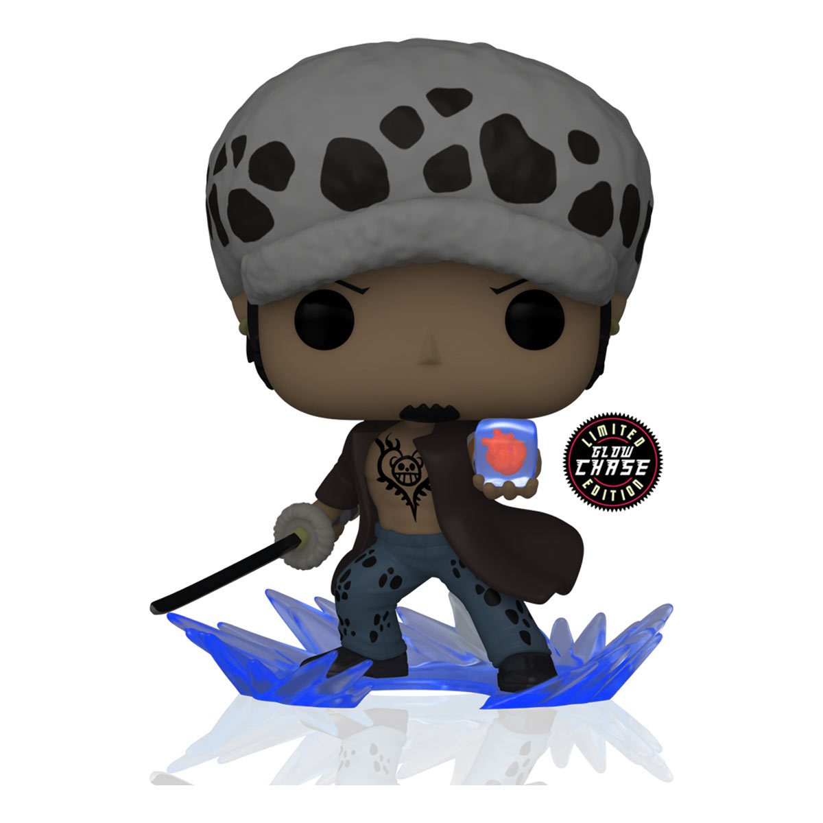 Funko POP - One Piece Vinyl Figure - Trafalgar Law Room Attack 1016 AAA Anime Exclusive GLOW CHASE