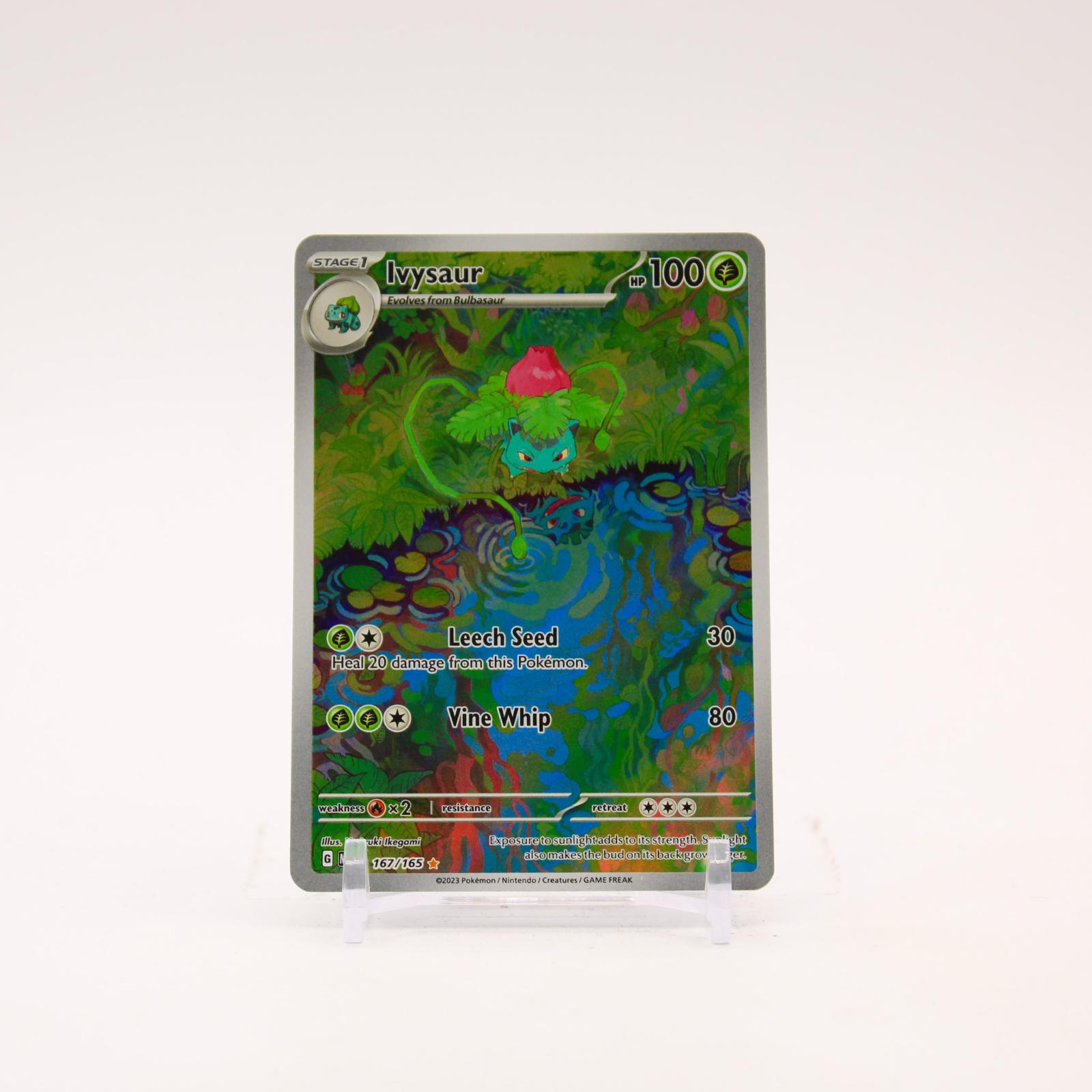 Ivysaur - 167/165 151 Holo Illustration Rare Pokemon - NM