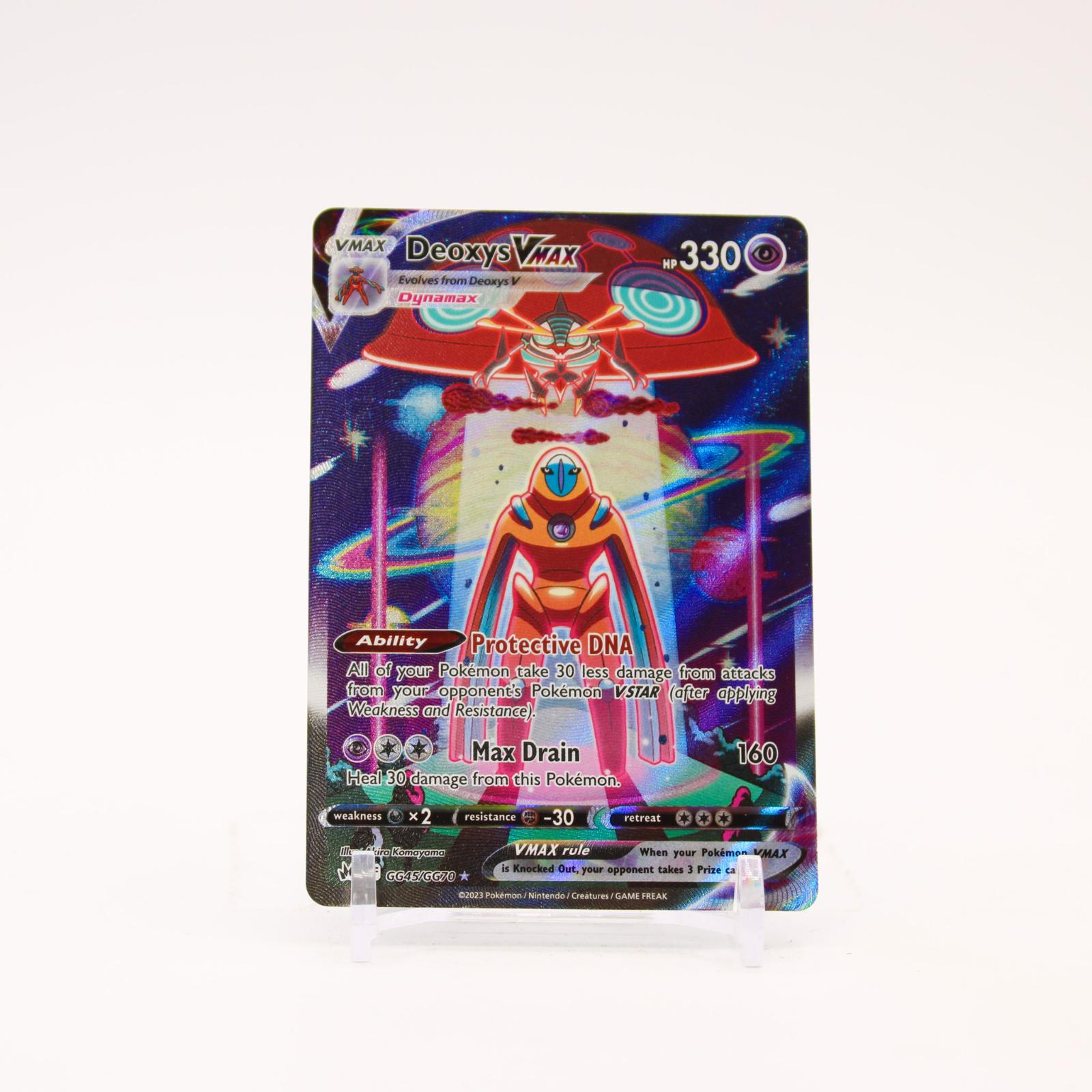 Deoxys VMAX - GG45/GG70 Crown Zenith Galarian Gallery Holo Pokemon - NM/MINT