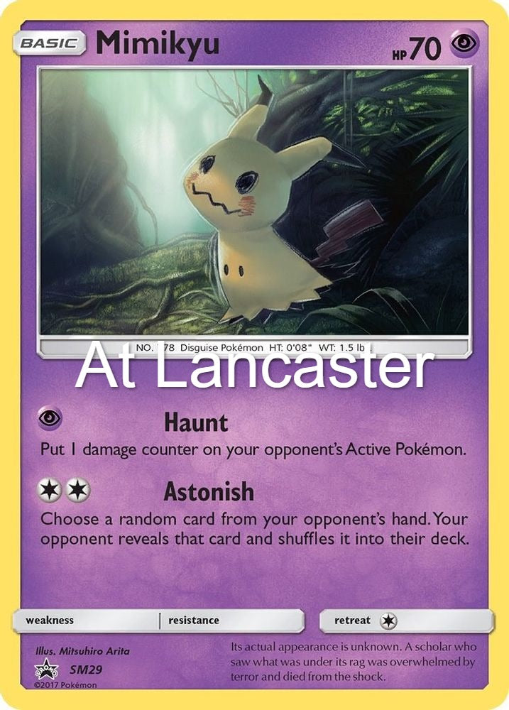 Mimikyu - - SM29 Sun & Moon Promo Promo Pokemon - NM/LP (Lanc)